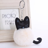 FLUFFY CAT KEYCHAIN