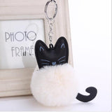 FLUFFY CAT KEYCHAIN