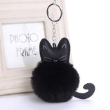 FLUFFY CAT KEYCHAIN