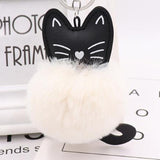 FLUFFY CAT KEYCHAIN