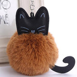 FLUFFY CAT KEYCHAIN